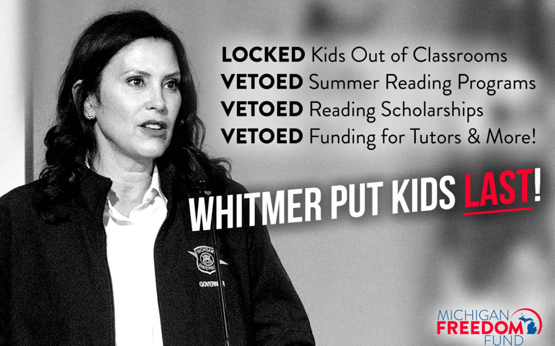 After Worst Student Scores in Decades, Whitmer Attempts to Rewrite History